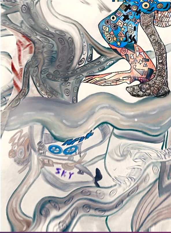With Blair: Love in the Chaos Digital Painting