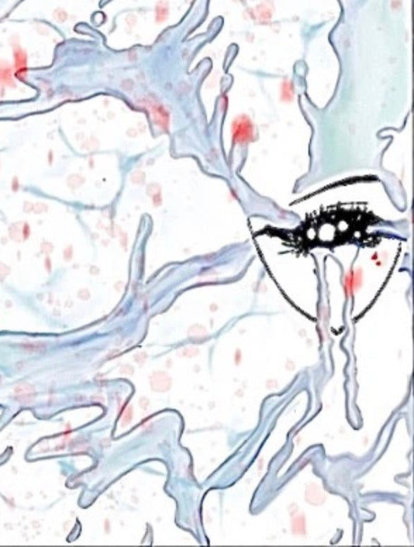 With Blair: Crying Wall Mixed Media Artwork