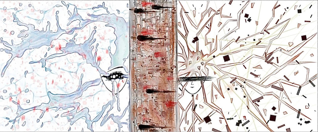 With Blair: Crying Wall Mixed Media Artwork